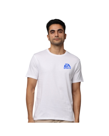 The Game Greys&Blues Pima Round neck T-Shirt-White
